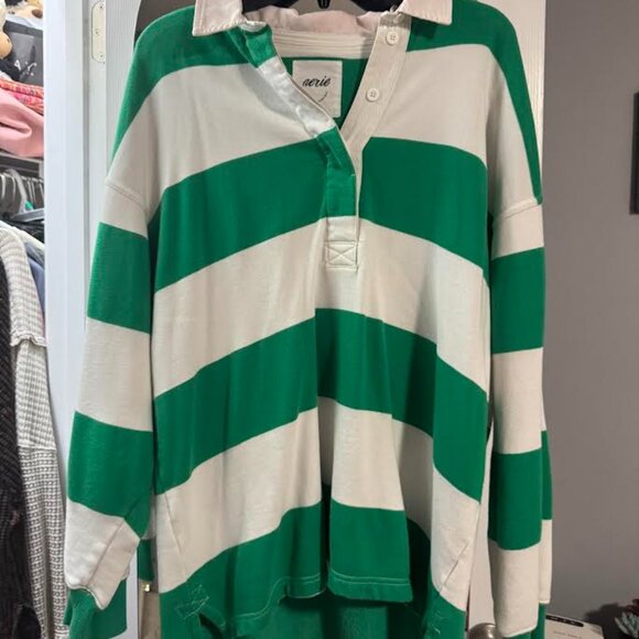 aerie Tops - Aerie Oversized Stripped Top